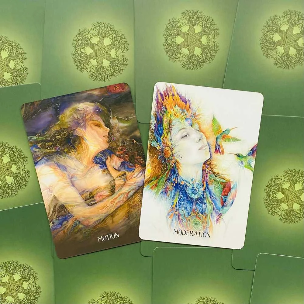 Blue Angel Mėlyna Angel Sacred Earth Oracle kortos