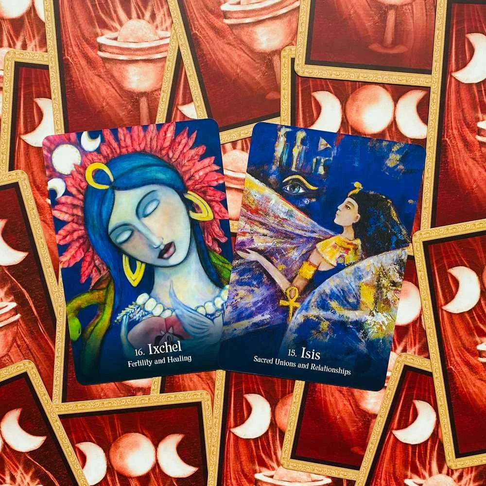 Blue Angel Mėlyna Angel Mėlyna Angel Sacred Mothers And Goddesses Oracle Kortos