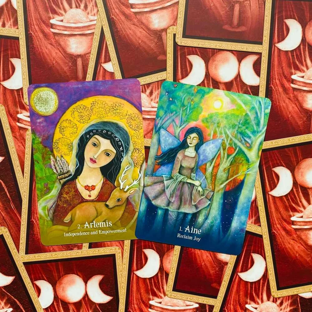 Blue Angel Mėlyna Angel Mėlyna Angel Sacred Mothers And Goddesses Oracle Kortos