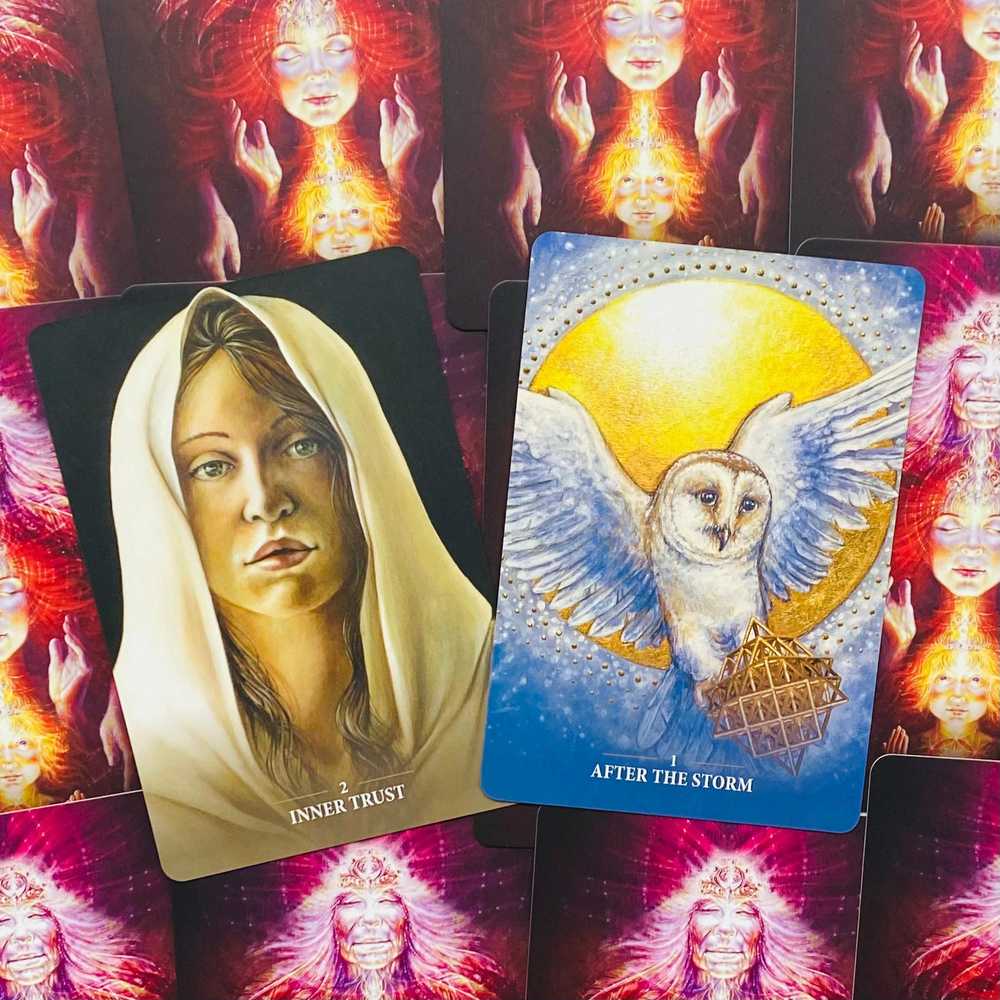 Blue Angel Mėlyna Angel Mėlyna Angel Sacred Rebels Borderless Oracle Kortos