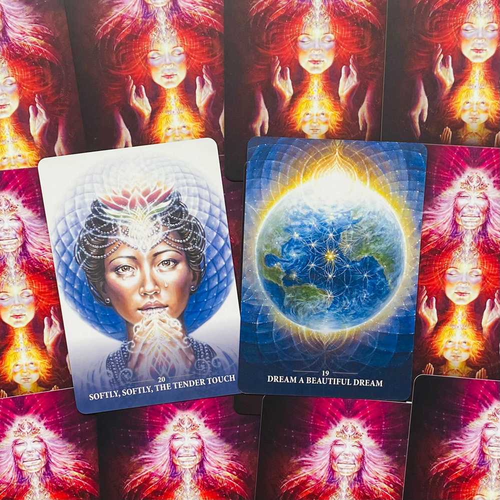 Blue Angel Mėlyna Angel Mėlyna Angel Sacred Rebels Borderless Oracle Kortos