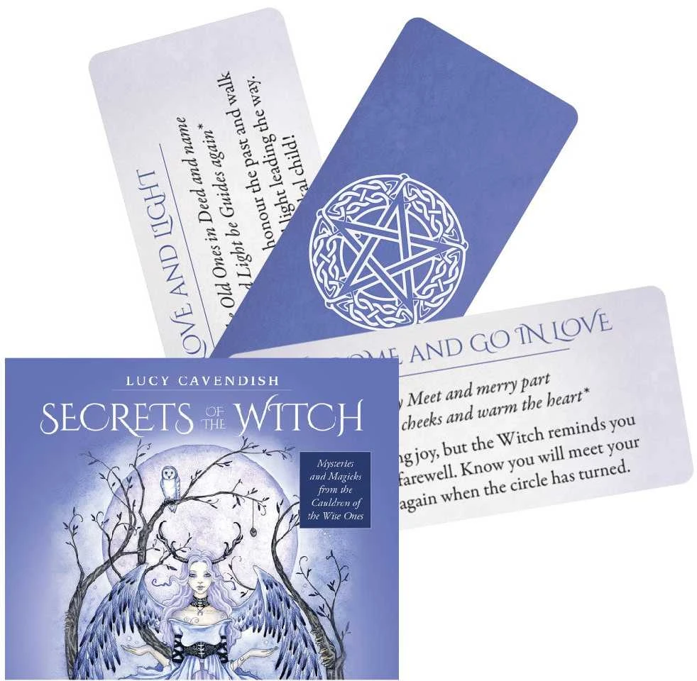 Blue Angel Mėlyna Angel Mėlyna Angel Secrets Of The Witch Oracle Kortos