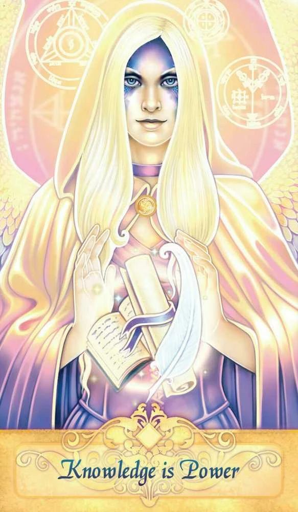 Blue Angel Mėlyna Angel Mėlyna Angel Seeker Oracle Kortos