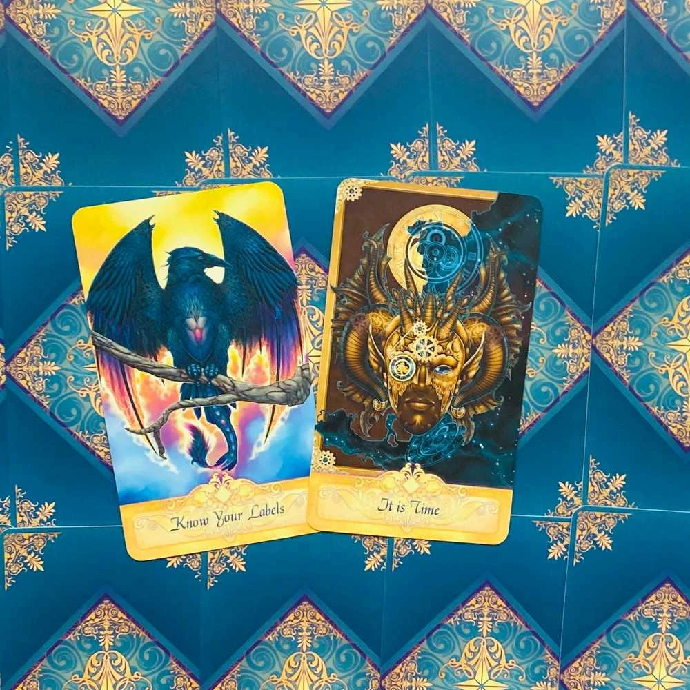 Blue Angel Mėlyna Angel Mėlyna Angel Seeker Oracle Kortos