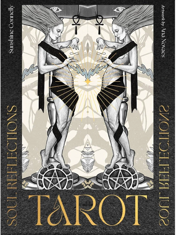 KNYGA Blue Angel Mėlyna Angel Kolekcionuojamos Kortelės - Soul Reflections Tarot Cards With Instruction Book