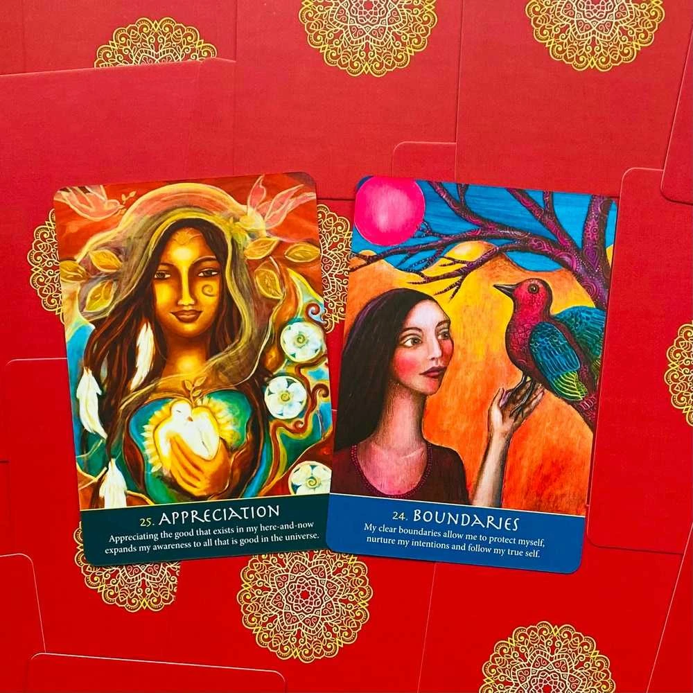 Blue Angel Mėlyna Angel Mėlyna Angel Soulful Woman Guidance Cards