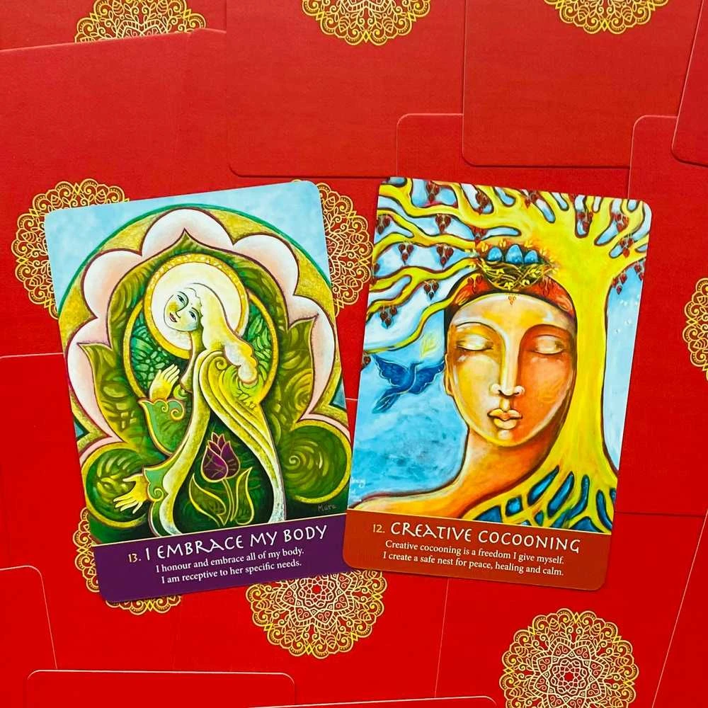 Blue Angel Mėlyna Angel Mėlyna Angel Soulful Woman Guidance Cards