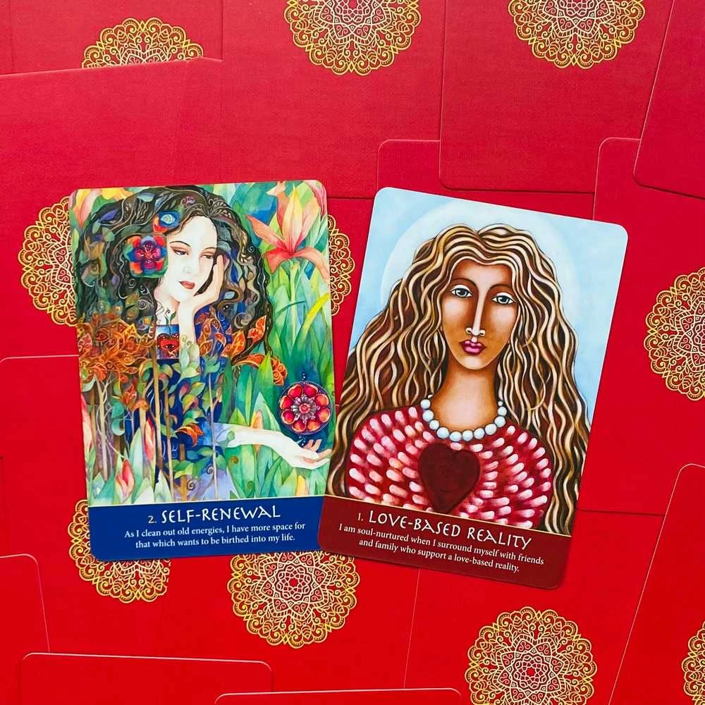 Blue Angel Mėlyna Angel Mėlyna Angel Soulful Woman Guidance Cards