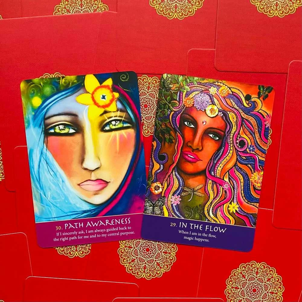 Blue Angel Mėlyna Angel Mėlyna Angel Soulful Woman Guidance Cards