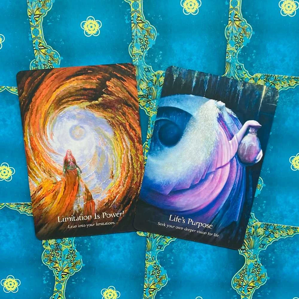 Blue Angel Mėlyna Angel Mėlyna Angel Sufi Wisdom Oracle Kortos