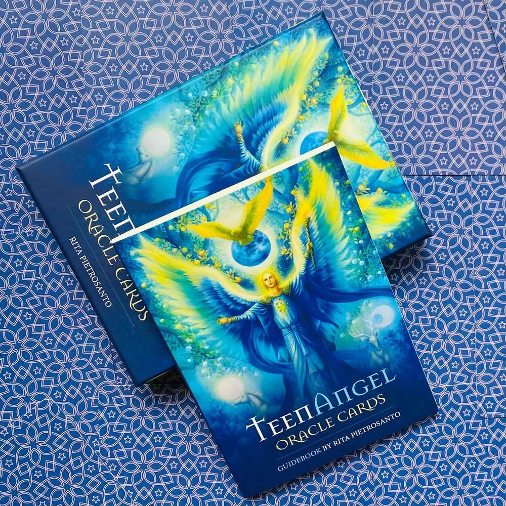 Blue Angel Mėlyna Angel Mėlyna Angel Teenangel Oracle Cards Taro Kortos