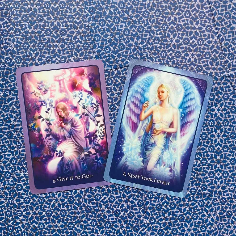 Blue Angel Mėlyna Angel Mėlyna Angel Teenangel Oracle Cards Taro Kortos