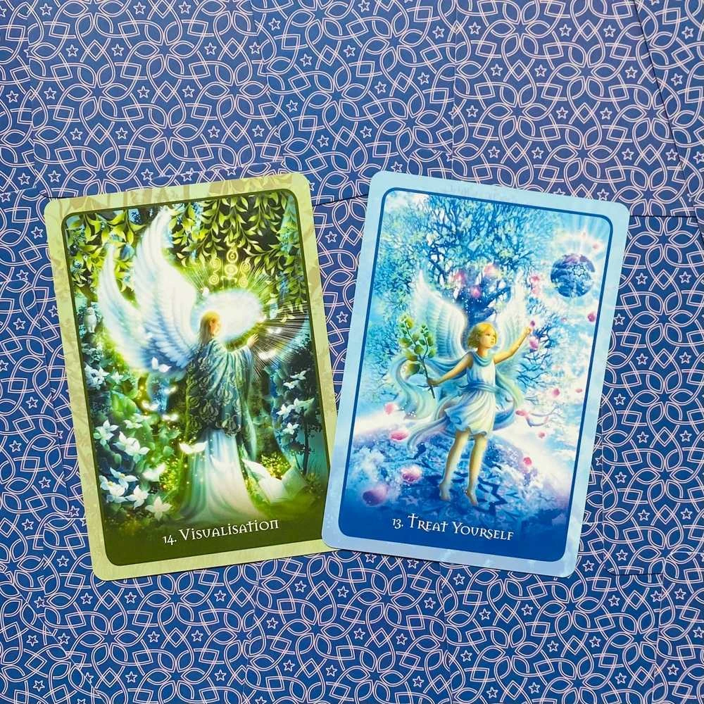 Blue Angel Mėlyna Angel Mėlyna Angel Teenangel Oracle Cards Taro Kortos