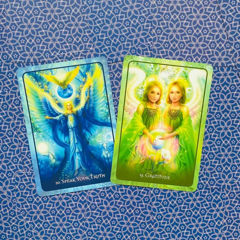 Blue Angel Mėlyna Angel Mėlyna Angel Teenangel Oracle Cards Taro Kortos