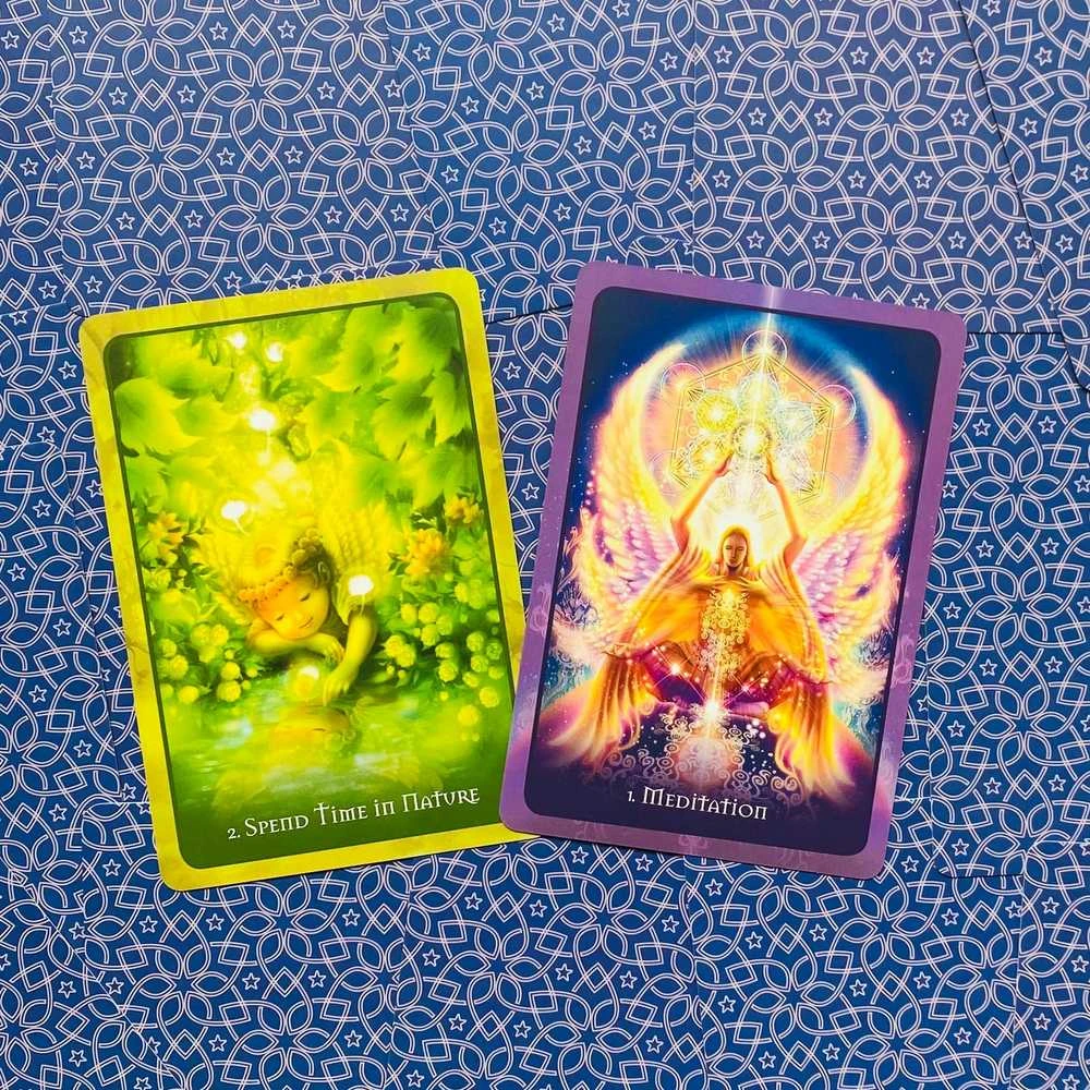 Blue Angel Mėlyna Angel Mėlyna Angel Teenangel Oracle Cards Taro Kortos