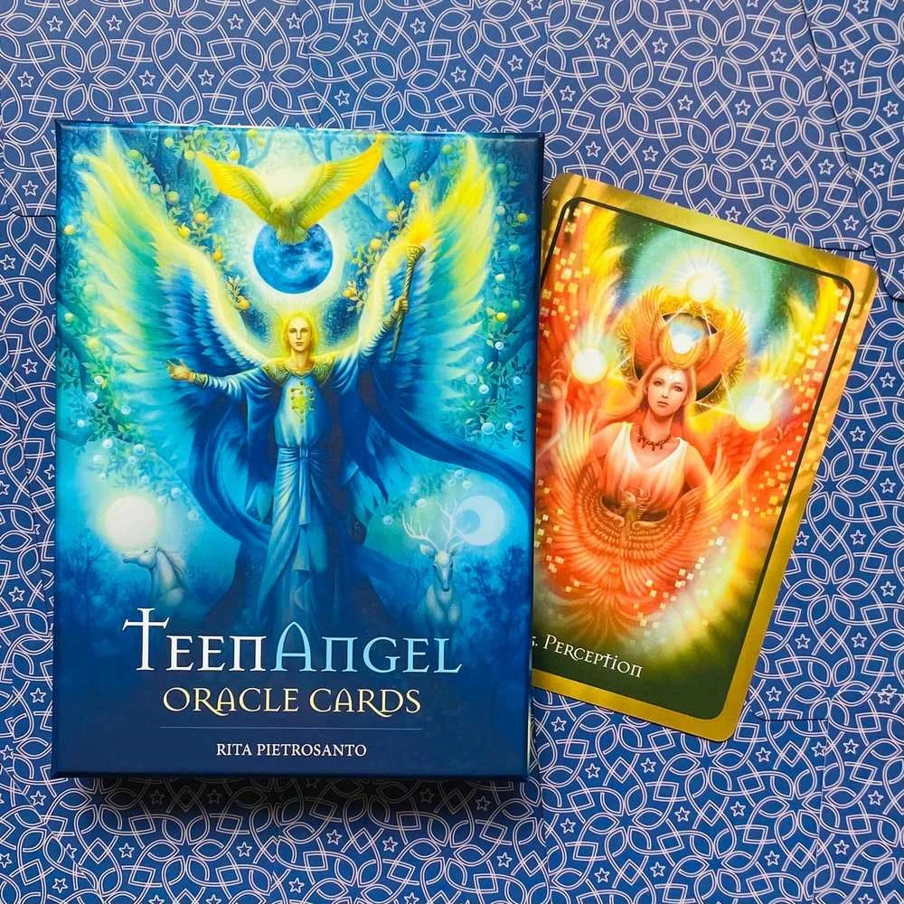 Blue Angel Mėlyna Angel Mėlyna Angel Teenangel Oracle Cards Taro Kortos