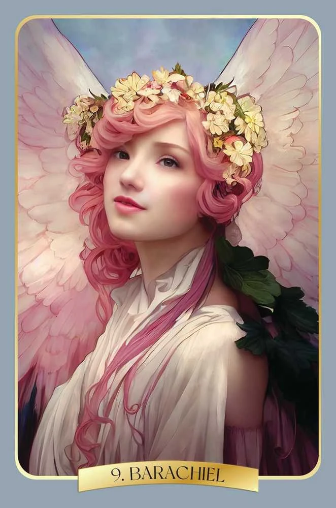 Blue Angel Mėlyna Angel Mėlyna Angel The Angel Magic Oracle Kortos