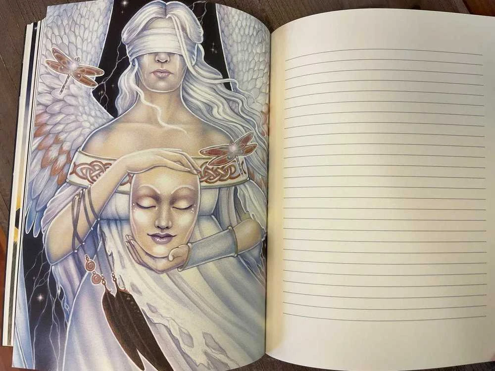Blue Angel Mėlyna Angel Mėlyna Angel The Dreamers Story Tarot Journal Užrašinė
