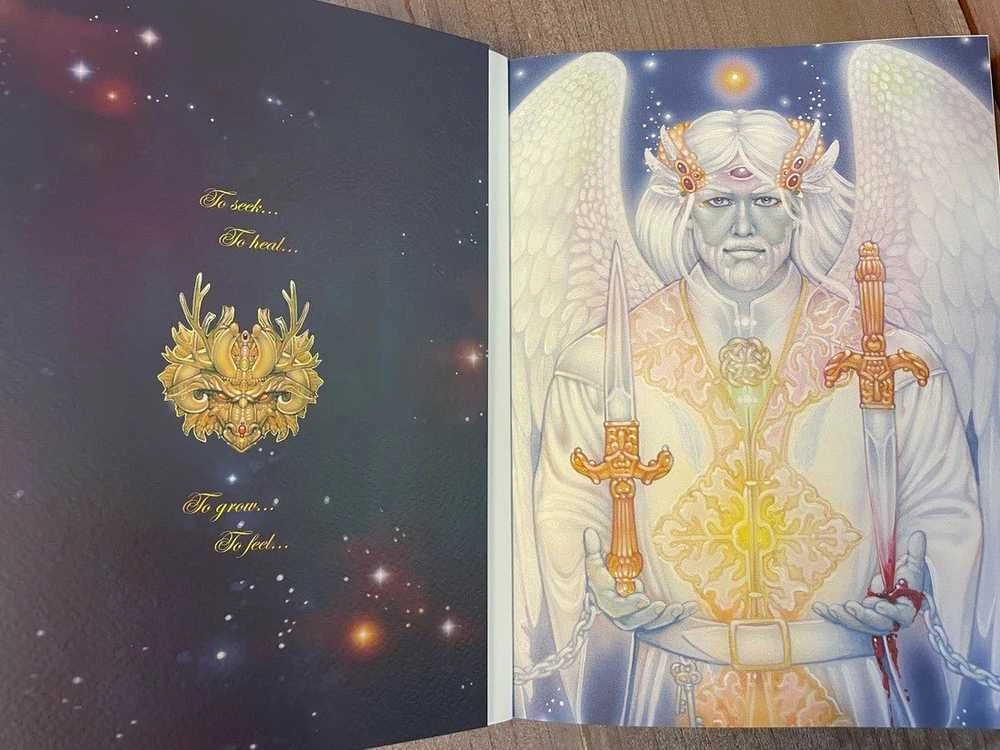 Blue Angel Mėlyna Angel Mėlyna Angel The Dreamers Story Tarot Journal Užrašinė