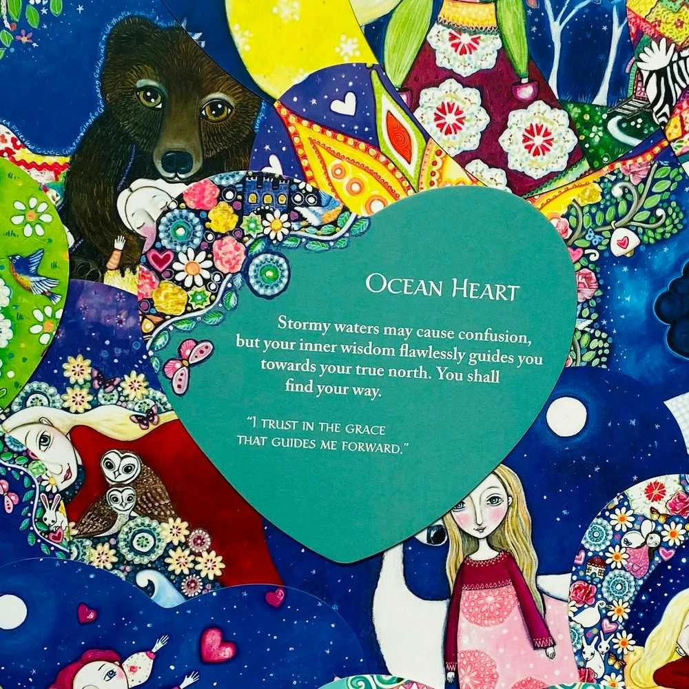 Blue Angel Mėlyna Angel Mėlyna Angel The Enchanted Heart Oracle Kortos