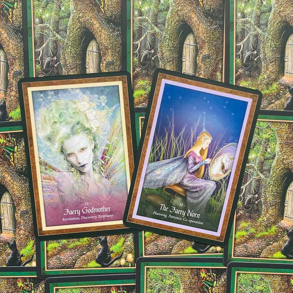 Blue Angel Mėlyna Angel Mėlyna Angel The Faery Forest Oracle Kortos