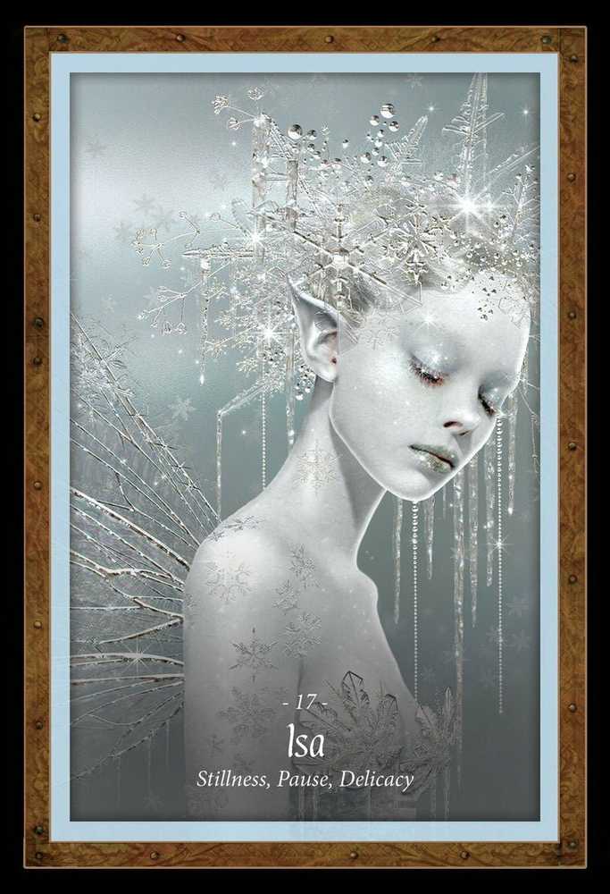 Blue Angel Mėlyna Angel Mėlyna Angel The Faery Forest Oracle Kortos