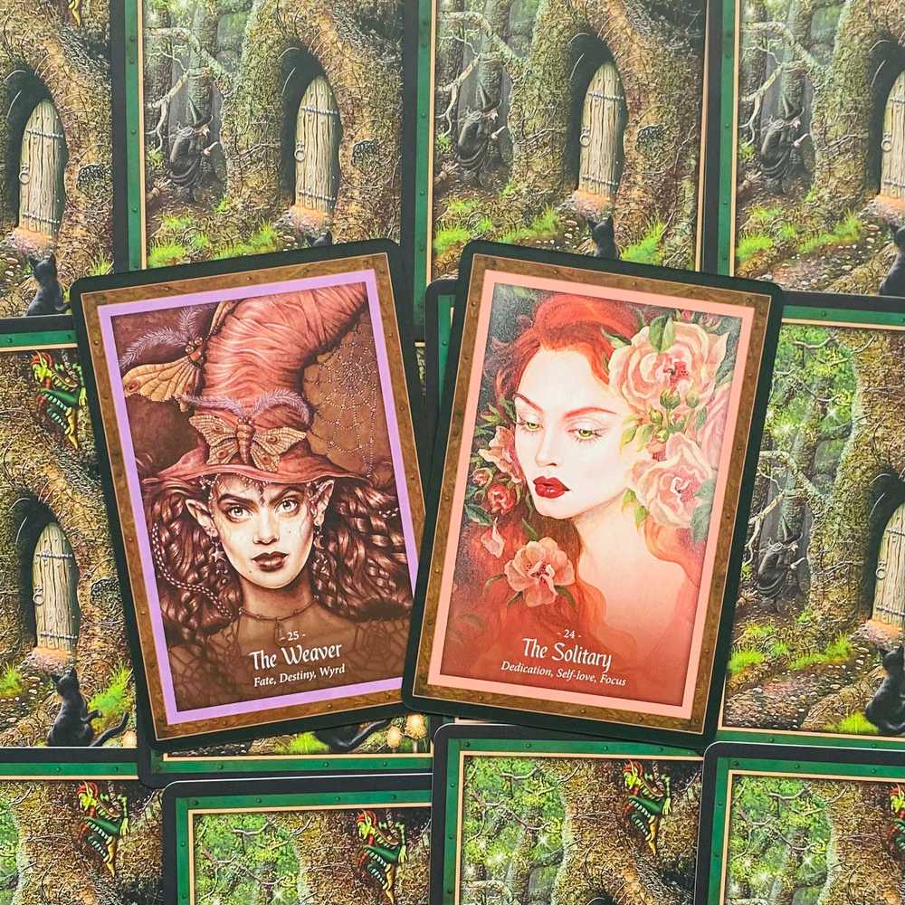 Blue Angel Mėlyna Angel Mėlyna Angel The Faery Forest Oracle Kortos