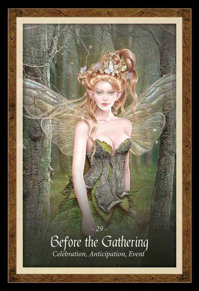 Blue Angel Mėlyna Angel Mėlyna Angel The Faery Forest Oracle Kortos