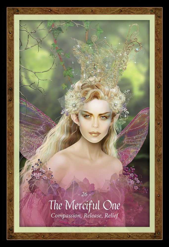 Blue Angel Mėlyna Angel Mėlyna Angel The Faery Forest Oracle Kortos