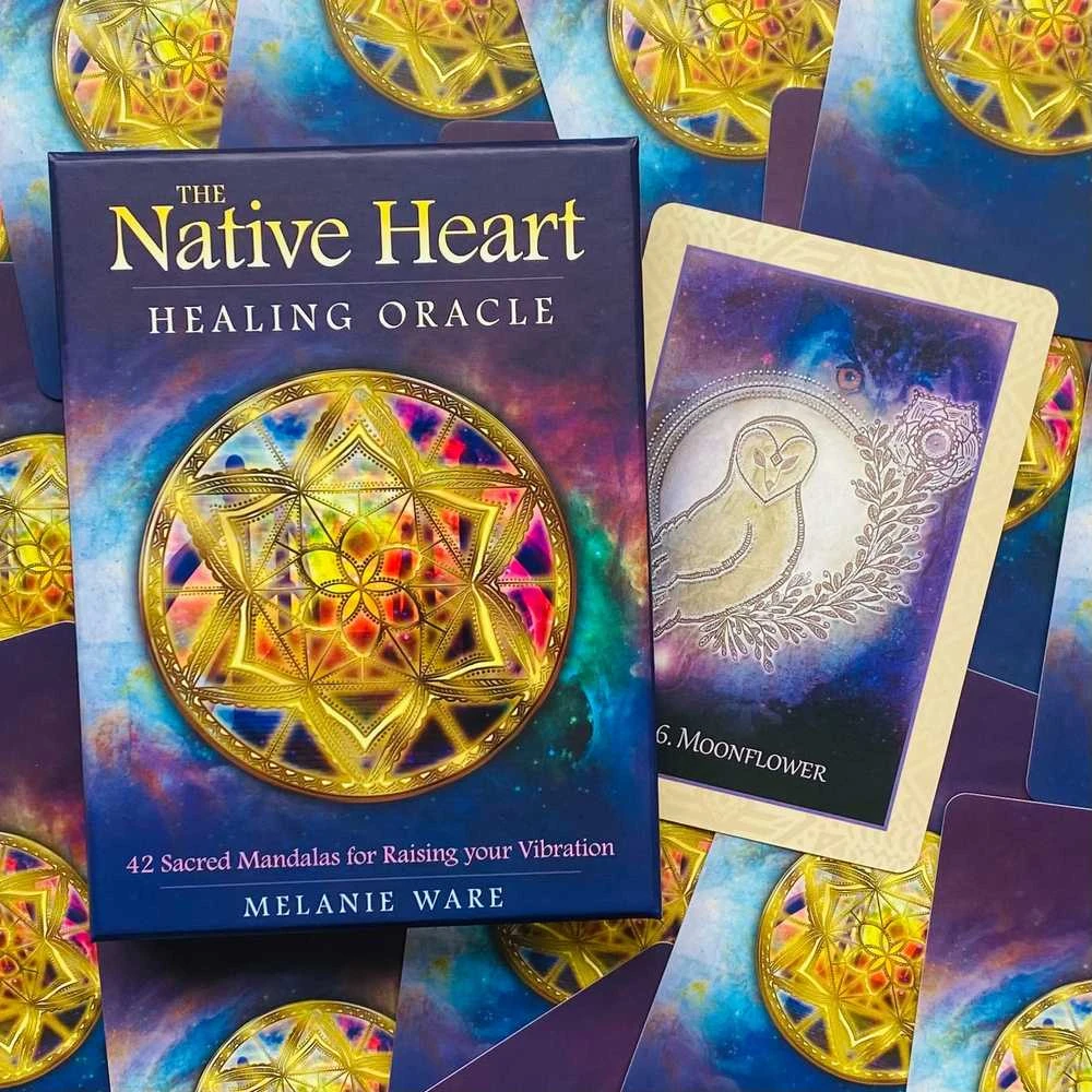 Blue Angel Mėlyna Angel Mėlyna Angel The Native Heart Oracle Kortos