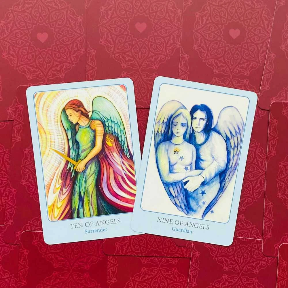 Blue Angel Mėlyna Angel Mėlyna Angel The Tarot Of Light Kortos