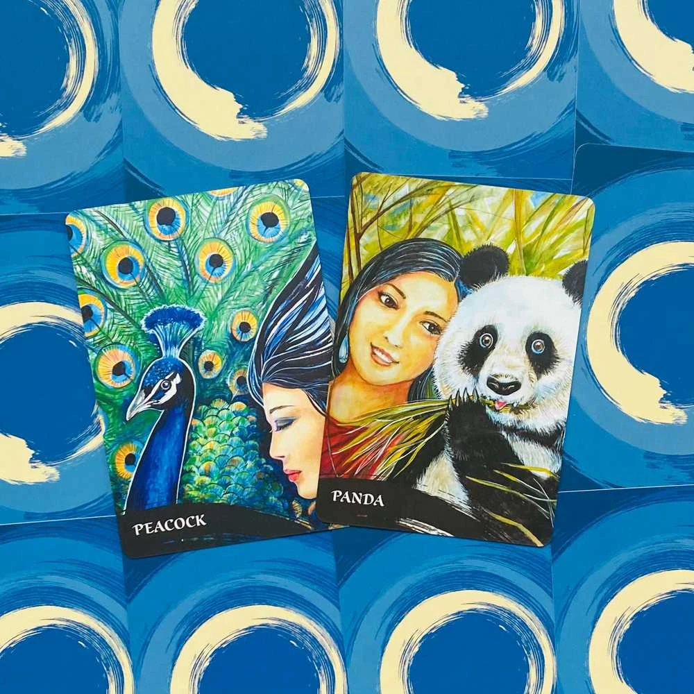 Blue Angel Mėlyna Angel Mėlyna Angel The Zen Of Animals Oracle Kortos