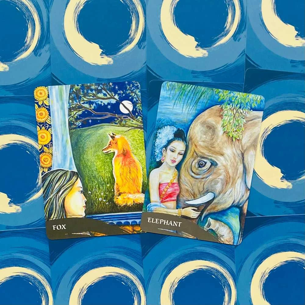 Blue Angel Mėlyna Angel Mėlyna Angel The Zen Of Animals Oracle Kortos