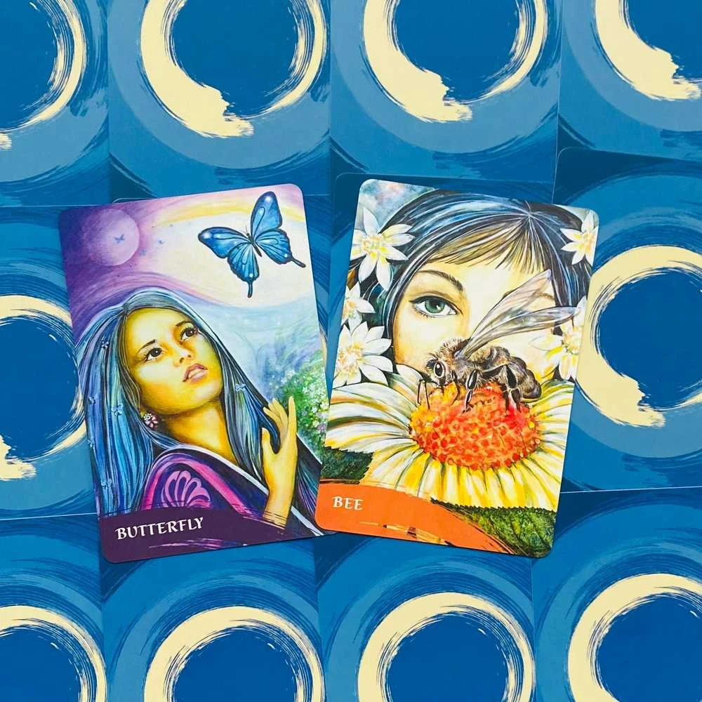 Blue Angel Mėlyna Angel Mėlyna Angel The Zen Of Animals Oracle Kortos