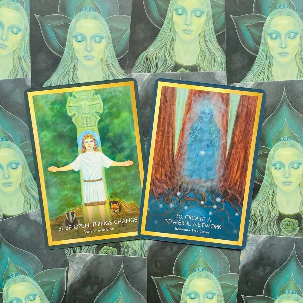 Blue Angel Mėlyna Angel Mėlyna Angel Transcendent Journeys Oracle Kortos