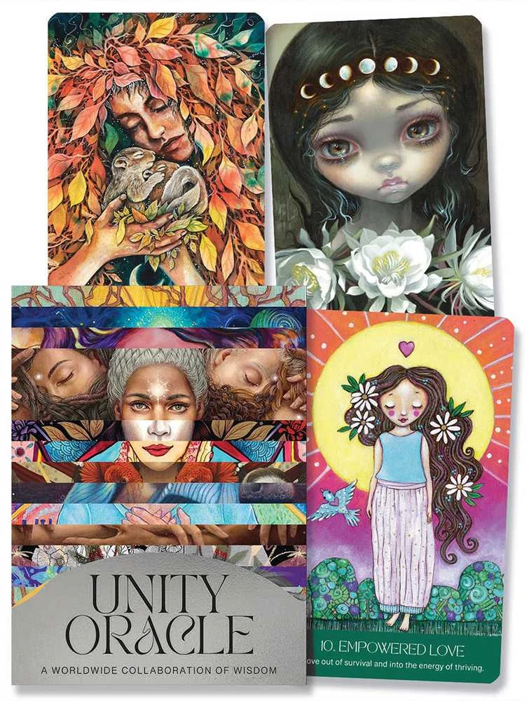 Blue Angel Mėlyna Angel Unity Oracle orakulo kortos su anglišku gidu, 50 kortų, Mėlyna Angel