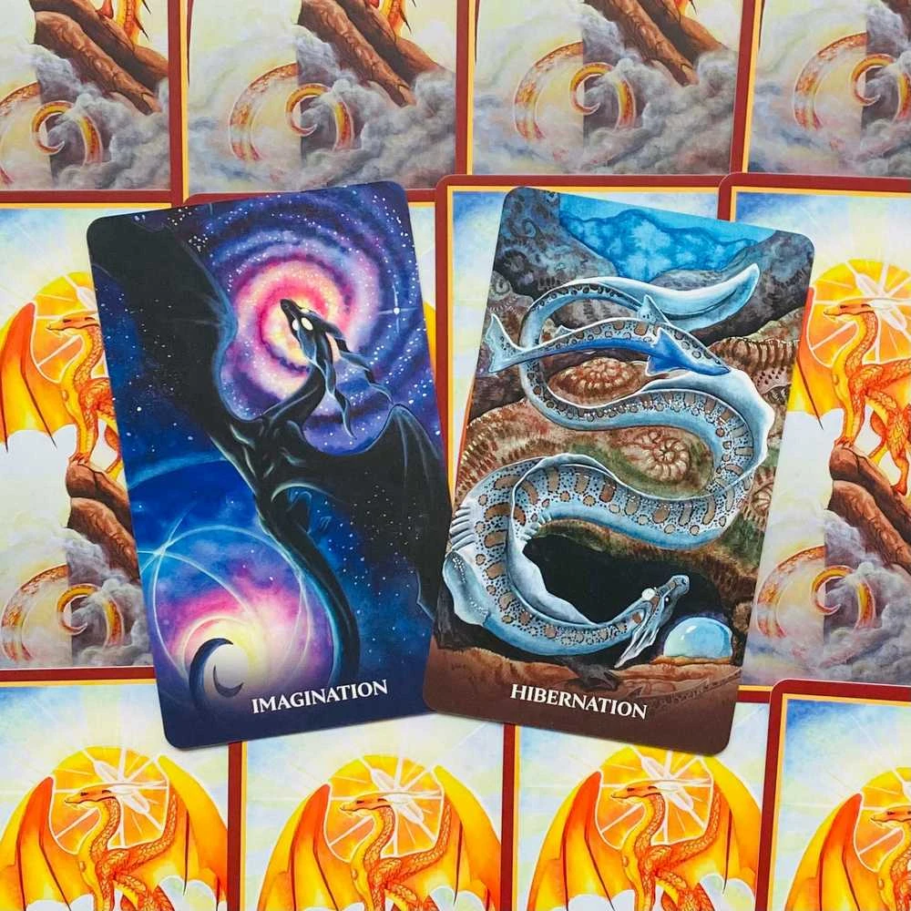 Blue Angel Mėlyna Angel Mėlyna Angel Universal Dragon Oracle Kortos