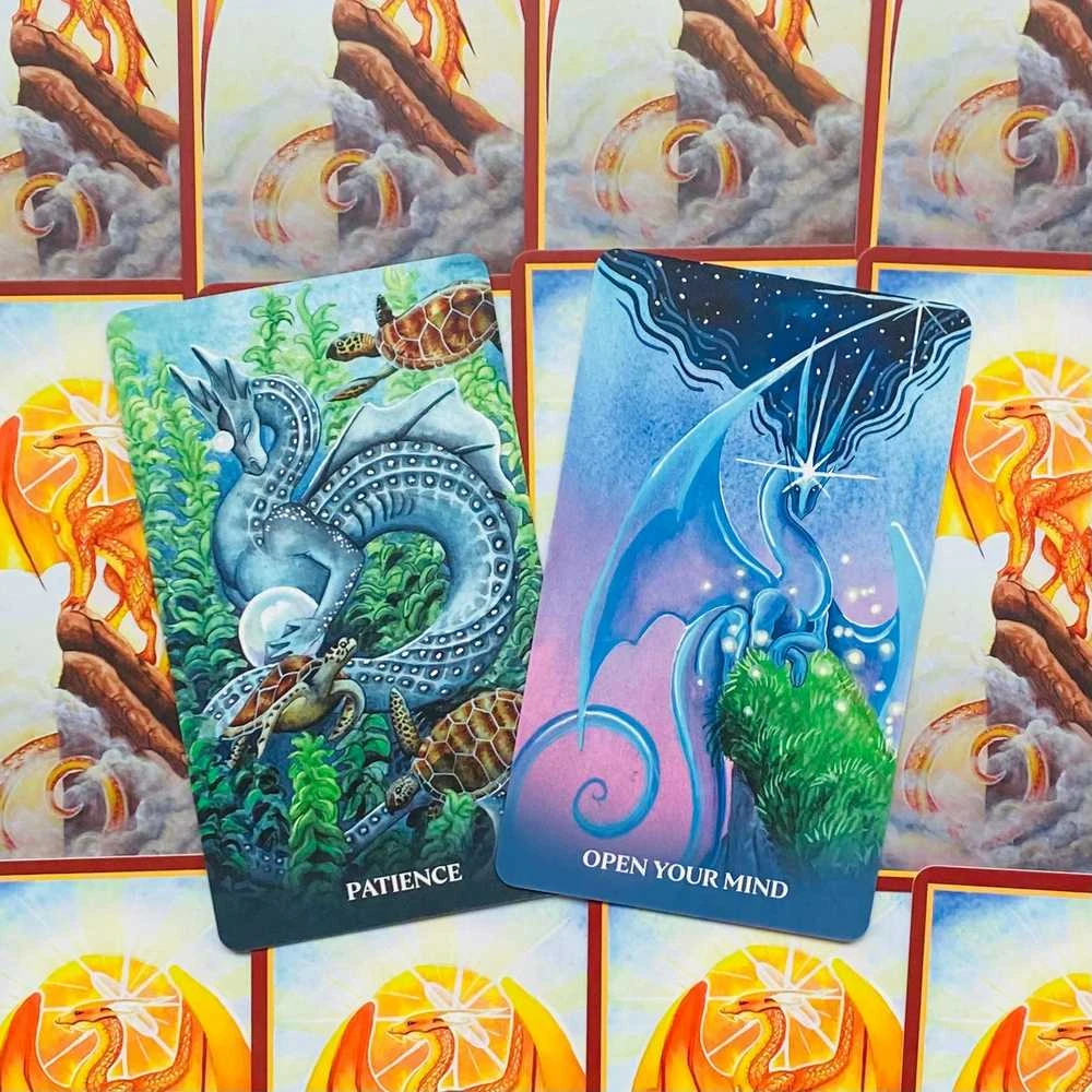 Blue Angel Mėlyna Angel Mėlyna Angel Universal Dragon Oracle Kortos
