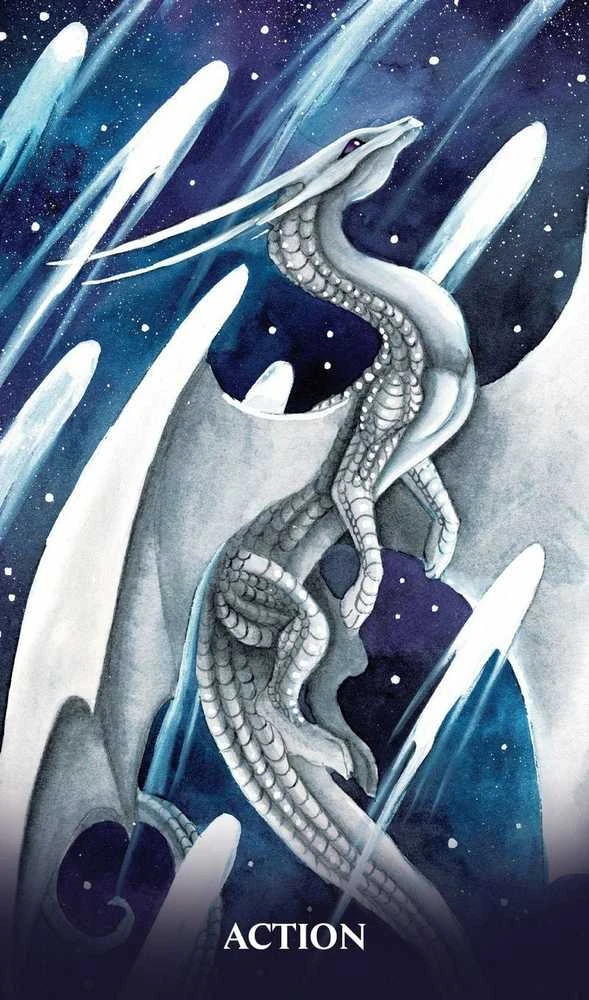 Blue Angel Mėlyna Angel Mėlyna Angel Universal Dragon Oracle Kortos
