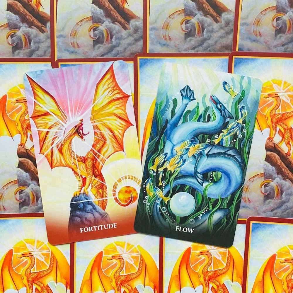 Blue Angel Mėlyna Angel Mėlyna Angel Universal Dragon Oracle Kortos