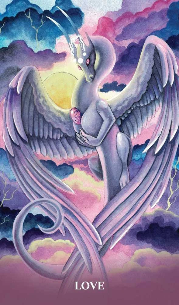 Blue Angel Mėlyna Angel Mėlyna Angel Universal Dragon Oracle Kortos