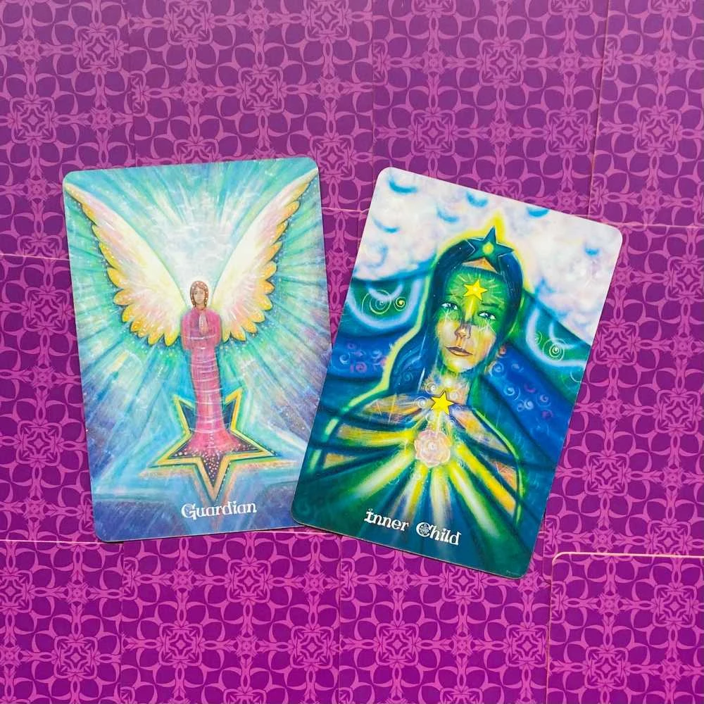 Blue Angel Mėlyna Angel Mėlyna Angel Universal Love Oracle Kortos (Jubiliejinis 20m. Leidimas)