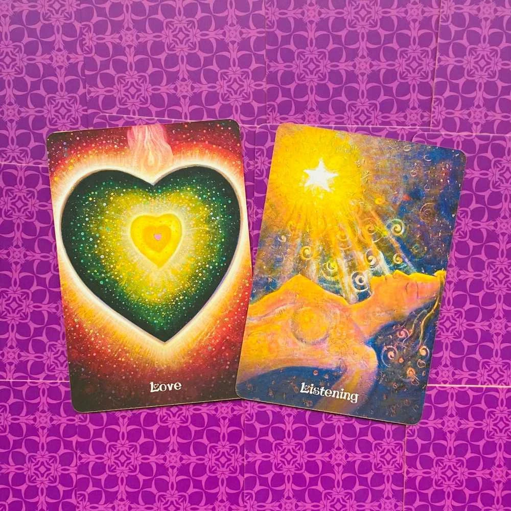 Blue Angel Mėlyna Angel Mėlyna Angel Universal Love Oracle Kortos (Jubiliejinis 20m. Leidimas)