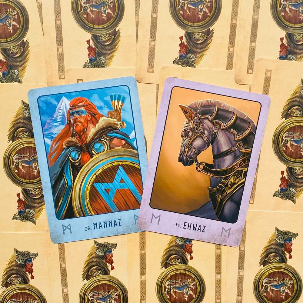 Blue Angel Mėlyna Angel Viking Oracle Kortos
