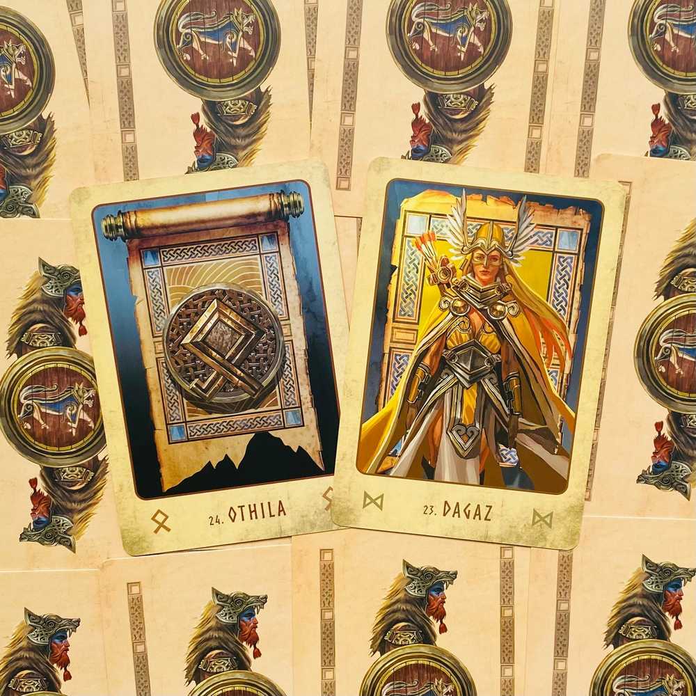 Blue Angel Mėlyna Angel Viking Oracle Kortos