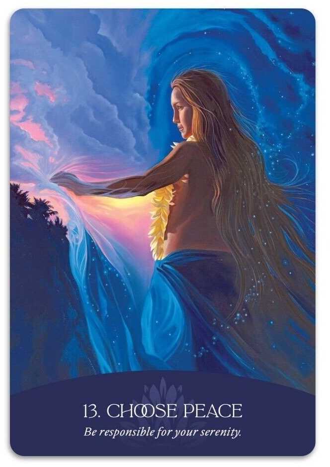 Blue Angel Mėlyna Angel Mėlyna Angel Whispers Of Aloha Oracle Kortos