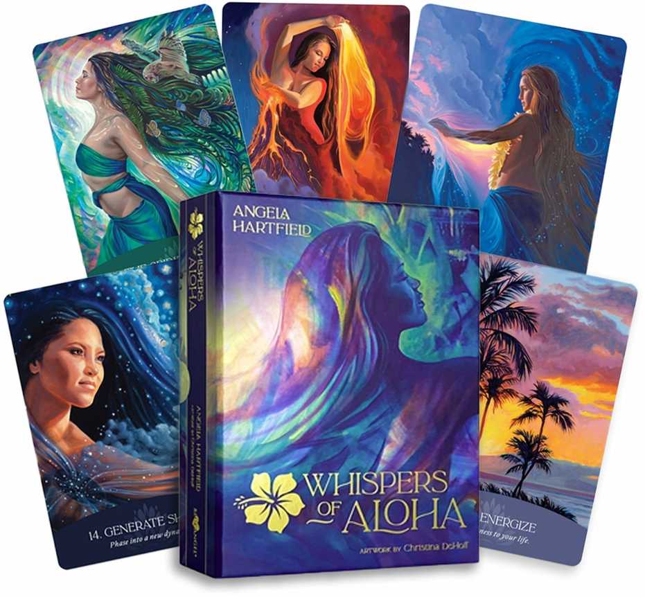 Blue Angel Mėlyna Angel Mėlyna Angel Whispers Of Aloha Oracle Kortos