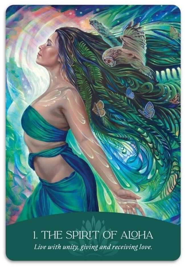 Blue Angel Mėlyna Angel Mėlyna Angel Whispers Of Aloha Oracle Kortos