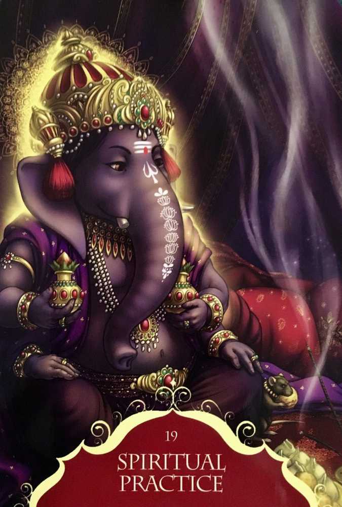 Blue Angel Mėlyna Angel Mėlyna Angel Whispers Of Lord Ganesha Oracle Kortos