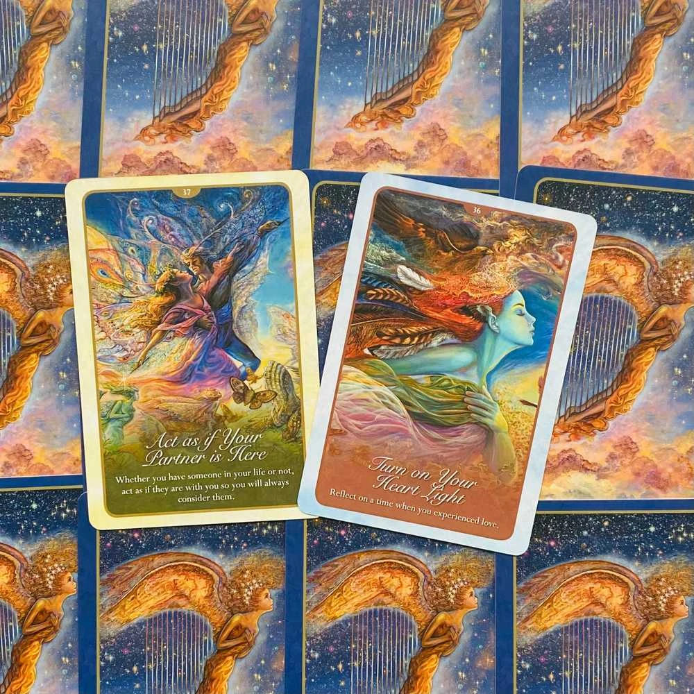 Blue Angel Mėlyna Angel Mėlyna Angel Whispers Of Love Oracle Kortos